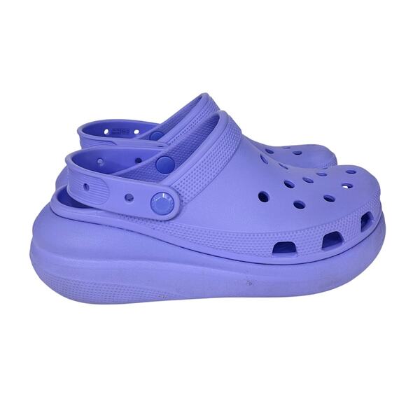 Crocs Mega Crush Clogs Platform Slip On Shoes Purple Womens 9 Comfort Retro - Picture 3 of 9